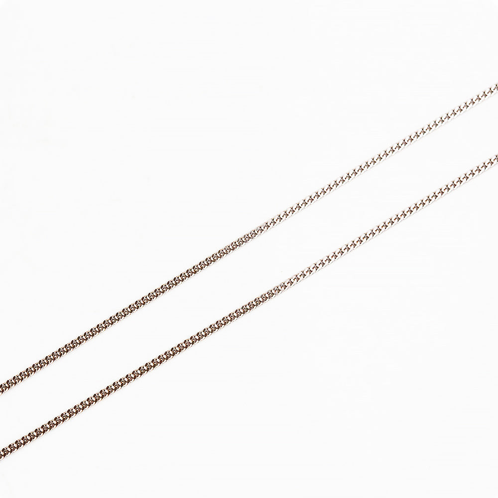 White Gold Curb Chain - Victoria's Jewellery
