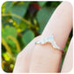 Marquise and Round cut Moissanite Wedding band ring - Victoria's Jewellery