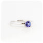 Cushion cut Tanzanite Solitaire Ring - December Birthstone - Victoria's Jewellery