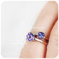 Cushion cut Tanzanite Solitaire Ring - December Birthstone - Victoria's Jewellery