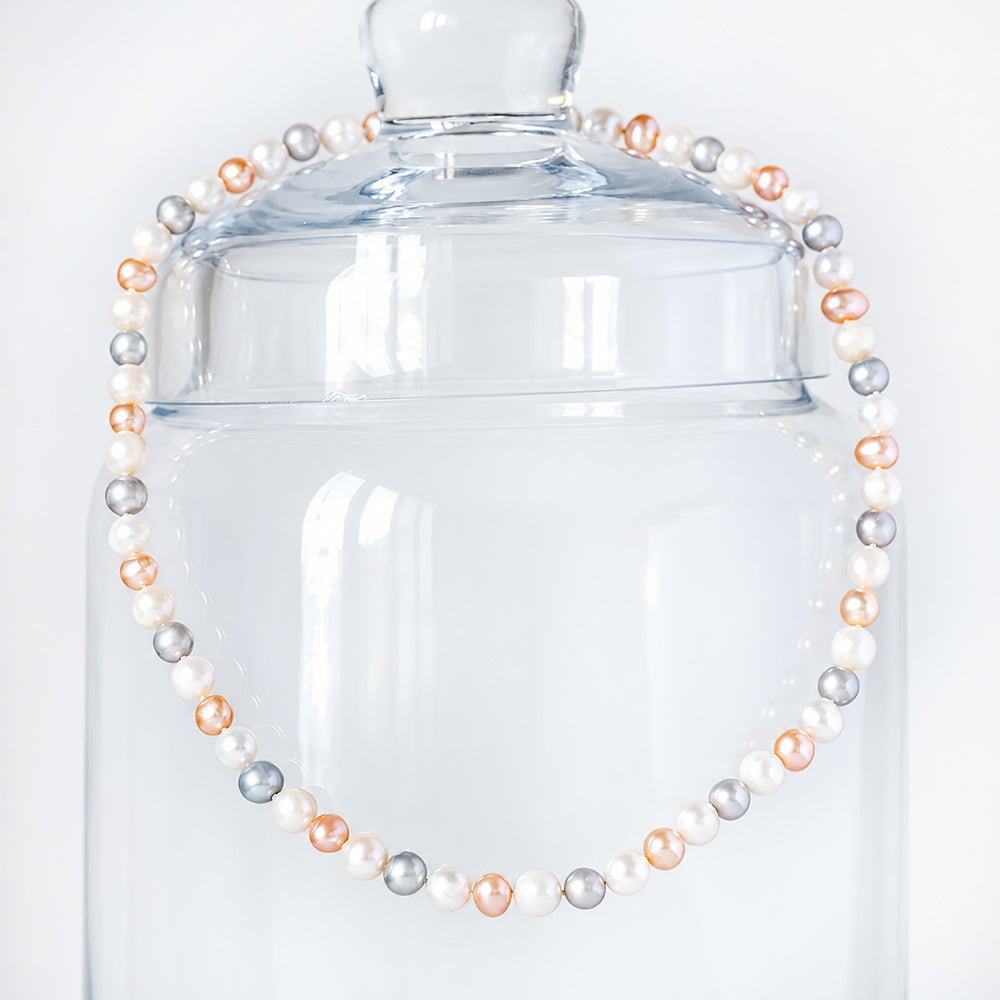 6.5-8mm Natural Fresh Water Pearl Necklace