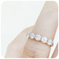 The Danelle, a Diamond Half Eternity Trellis Ring
