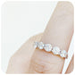 brilliant round cut moissanite trellis design wedding ring - Victoria's Jewellery