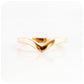 Rose Gold Wishbone style wedding ring - Victoria's Jewellery