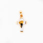 Yellow and White Gold Cross Pendant