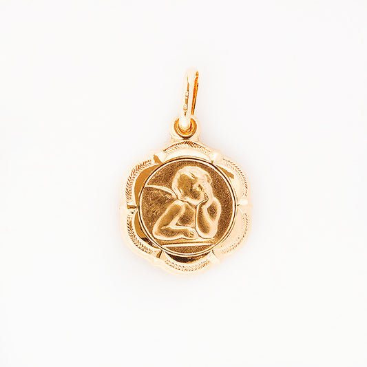 Yellow Gold Angel Pendant