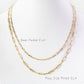 9k Yellow Gold Baby Paper Clip Chain - Victoria's Jewellery