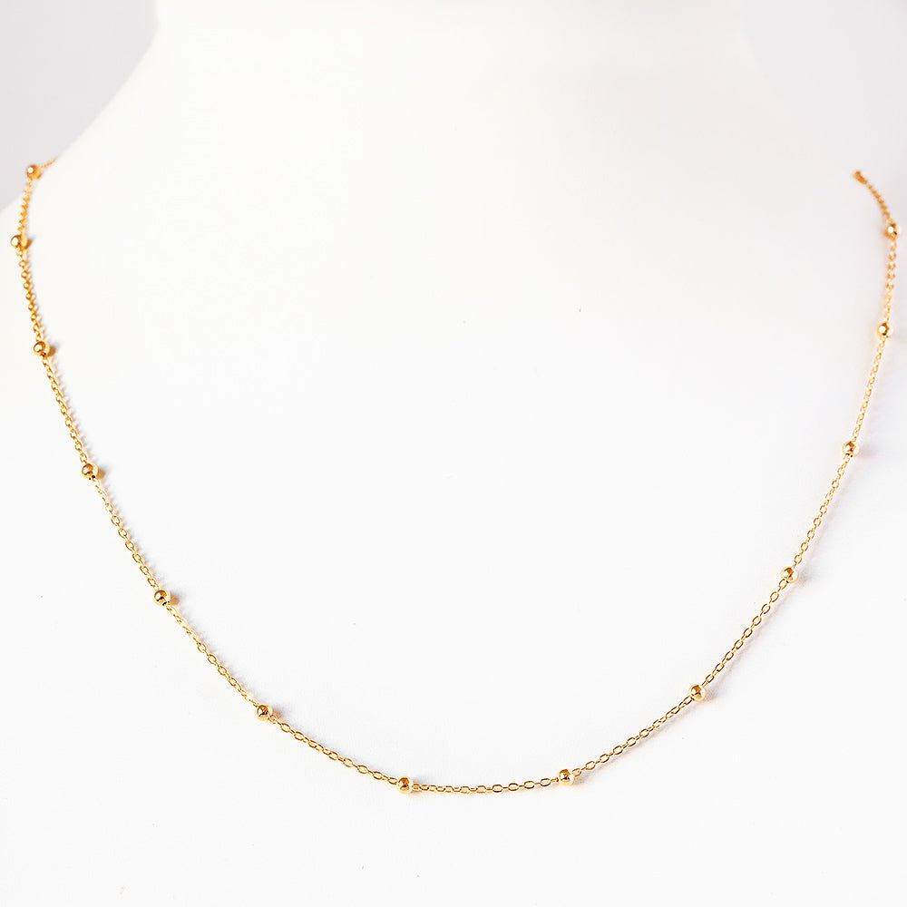 Ball Chain in 9k Yellow Gold