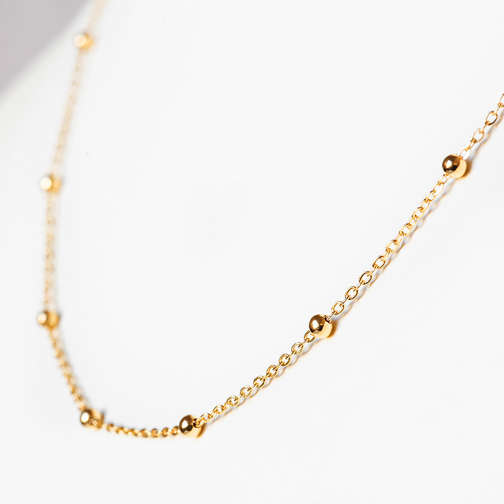 Ball Chain in 9k Yellow Gold