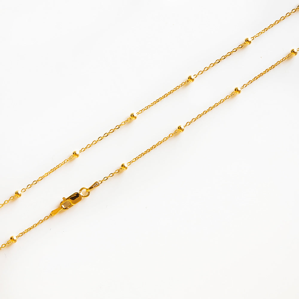 Ball Chain in 9k Yellow Gold