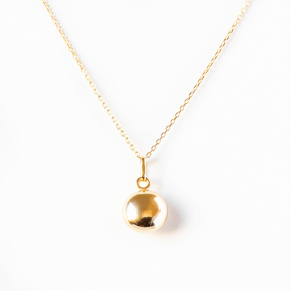 Yellow Gold Ball Pendant