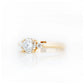 Round cut Lab Diamond Trilogy Engagement Ring in Yellow Gold - Victoria's Jewellery