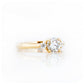 Round cut Lab Diamond Trilogy Engagement Ring in Yellow Gold - Victoria's Jewellery