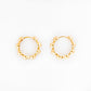 Bubble Hoop Earrings in Yellow Gold
