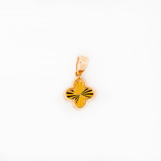 Yellow Gold Clover Pendant