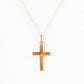 Yellow Gold Detailed Cross Pendant