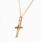 Yellow Gold Detailed Cross Pendant
