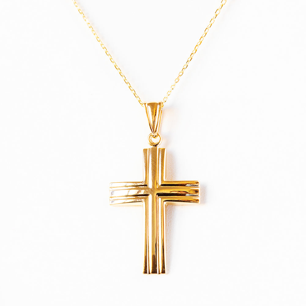 Yellow Gold Cross Pendant