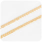 Yellow Gold Curb Chain - 3mm