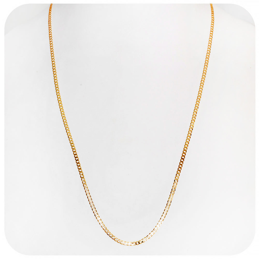 Yellow Gold Curb Chain - 3mm