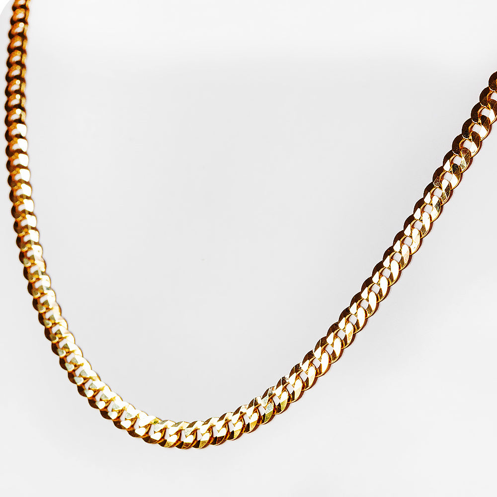 Yellow Gold Curb Chain - 5.9mm - Victoria's Jewellery