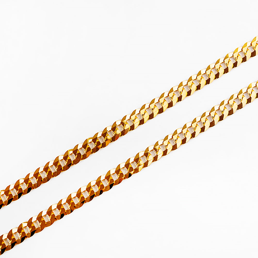 Yellow Gold Curb Chain - 4.2mm - Victoria's Jewellery