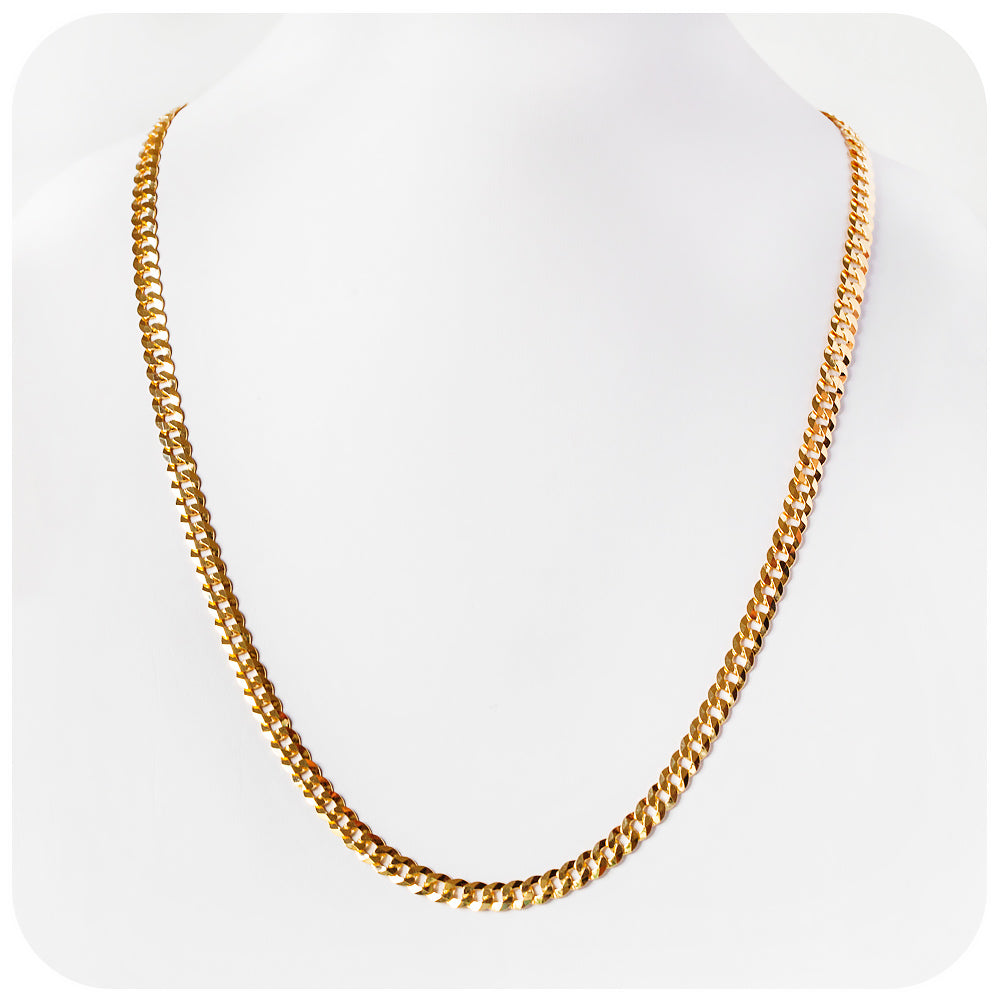 Yellow Gold Curb Chain - 5.9mm