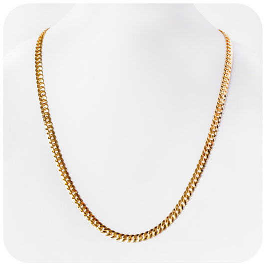 Yellow Gold Curb Chain - 7.5mm