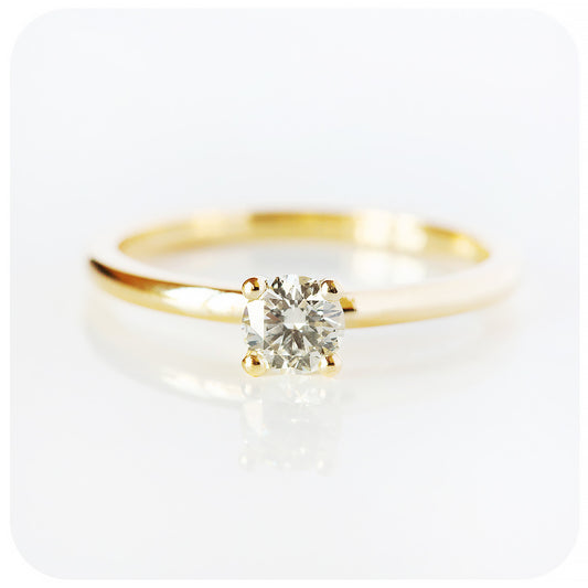 The 4 Claw Brilliant cut Lab Diamond Engagement Ring - 0.50ct