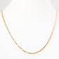 Figaro Chain in Yellow Gold - 45cm