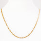 Figaro Chain in Yellow Gold - 50cm