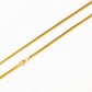 Flat Snake Chain in Yellow Gold - 45cm