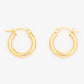 Yellow Gold Hoop Earrings - 10mm - Victoria's Jewellery