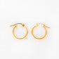 9k Yellow Gold Hoop Earrings - 15mm - Victoria's Jewellery