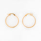 Yellow Gold Hoop Earring - 30mm
