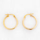 9k Yellow Gold Hoop Earring - 20mm - Victoria's Jewellery