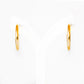 20mm Hoop Stud Earring in Yellow Gold