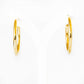 30mm Hoop Stud Earring in Yellow Gold