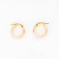 Yellow Gold Hoop Earring - 16mm