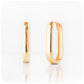 The Tube, 9k Yellow Gold Huggie Earrings