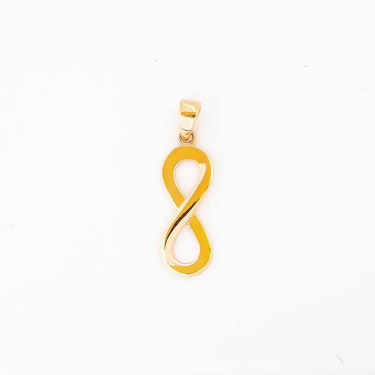Infinity Pendant in Yellow Gold