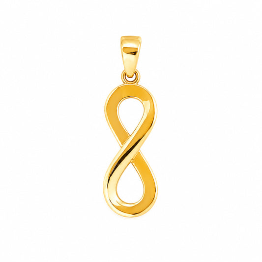 Infinity Pendant in Yellow Gold