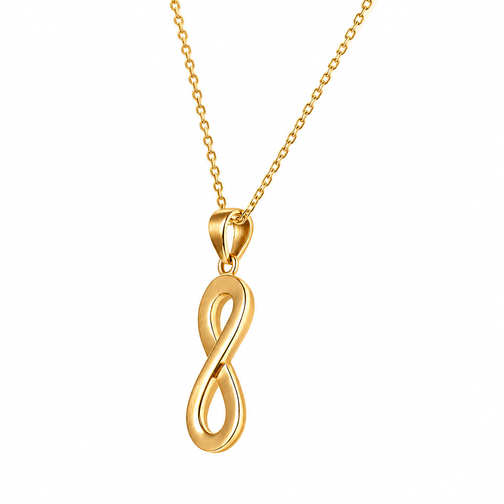 Infinity Pendant in Yellow Gold