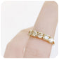 Brilliant cut Fancy Yellow Moissanite Half Eternity Engagement or Anniversary Ring - Victoria's Jewellery