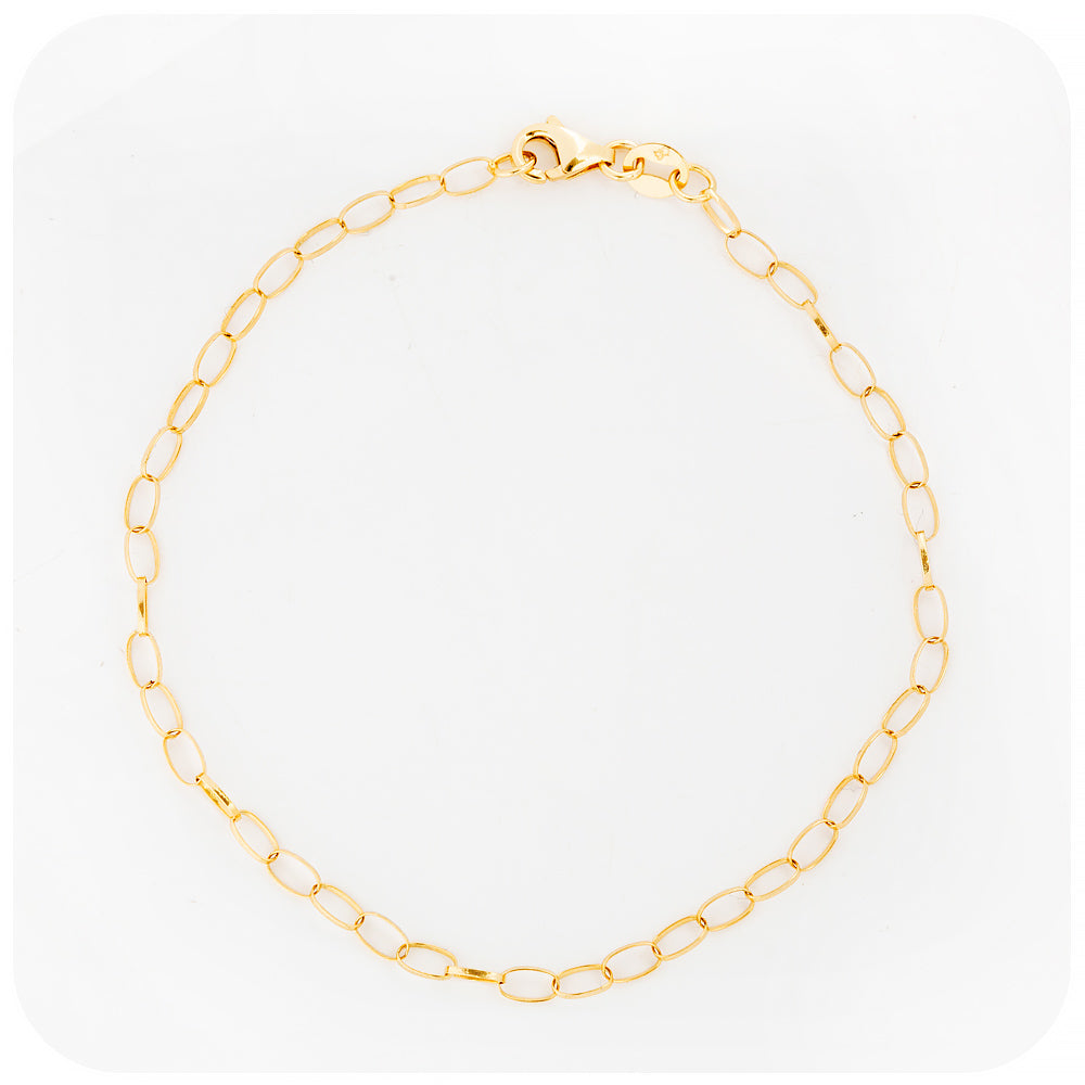 The Petite Yellow Gold Link Bracelet