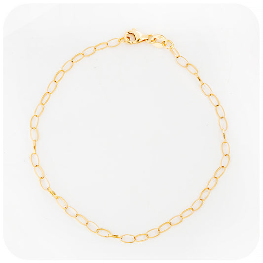 The Petite Yellow Gold Link Bracelet