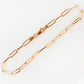 9k Yellow Gold Paper Clip Bracelet - Victoria's Jewellery