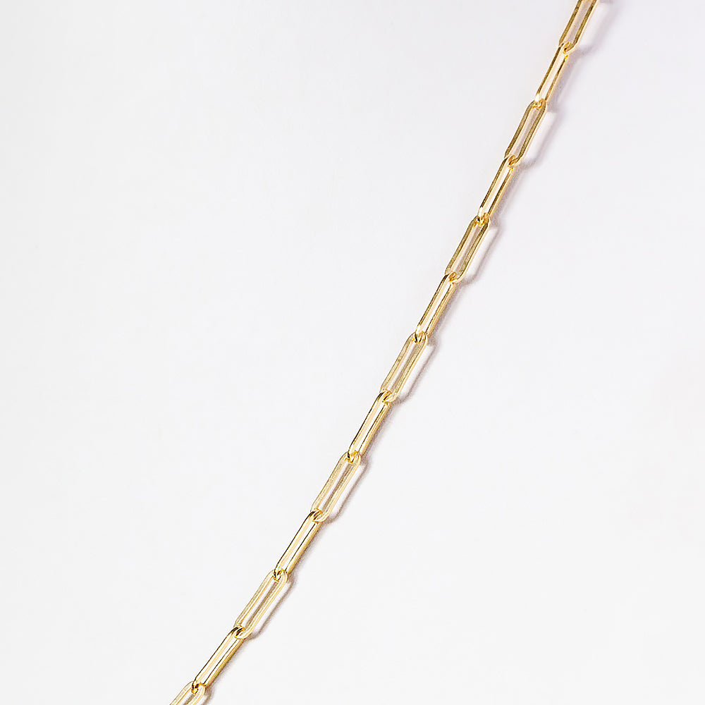 9k Yellow Gold Paper Clip Chain - Victoria's Jewellery