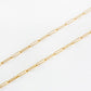 9k Yellow Gold Paper Clip Chain - Victoria's Jewellery