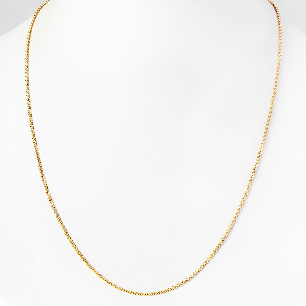 9k Yellow Gold Rolo Chain - 2mm - Victoria's Jewellery